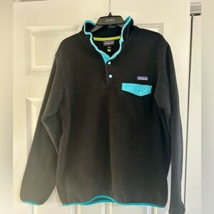 Vintage Patagonia Synchilla
Fleece Pullover fleece w snaps
Jacket Teal XL